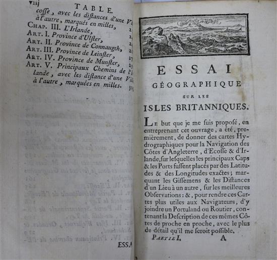 Bellin, Jacques Nicholls - Essai Georgraphique sur les Isles Britanniques,